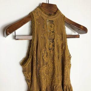 FREE PEOPLE LACE VERUSHKA MINI DRESS